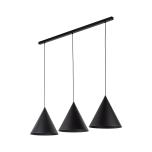 10060  CONO BLACK LAMPA WISZĄCA 3 L LISTWA