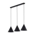 10068  CONO BLACK LAMPA WISZĄCA 3 S LISTWA